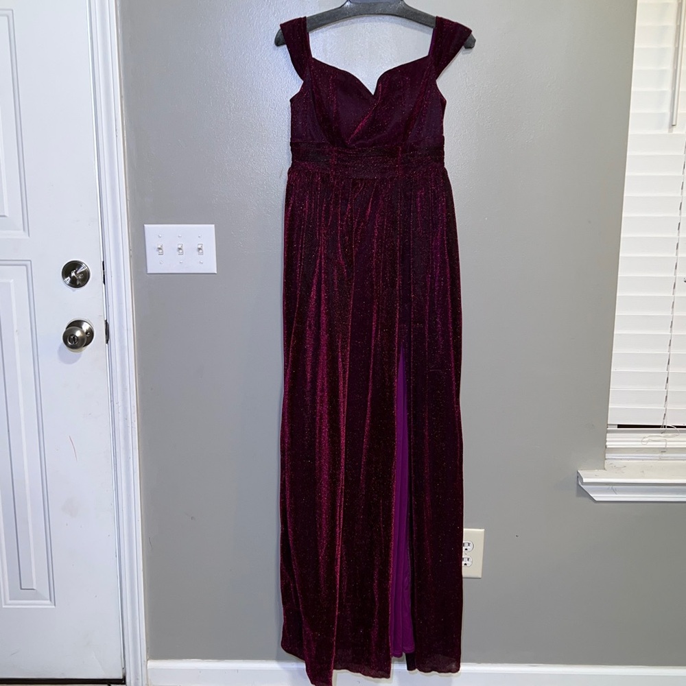 Elegant Purple Evening Gown